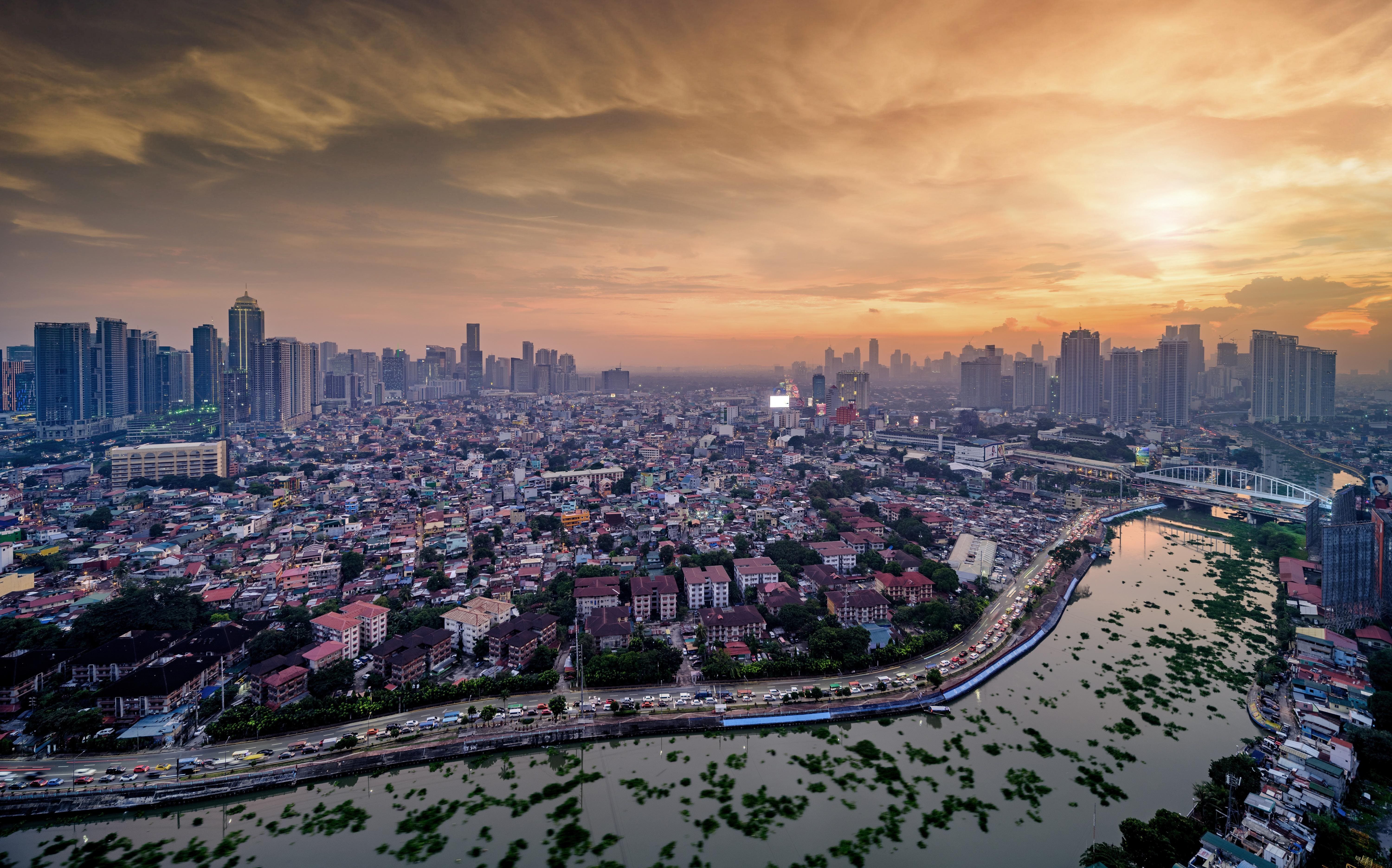 The Manila skyline